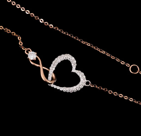 📿ELEGANTE COLLAR INFINITO DE AMOR 📿